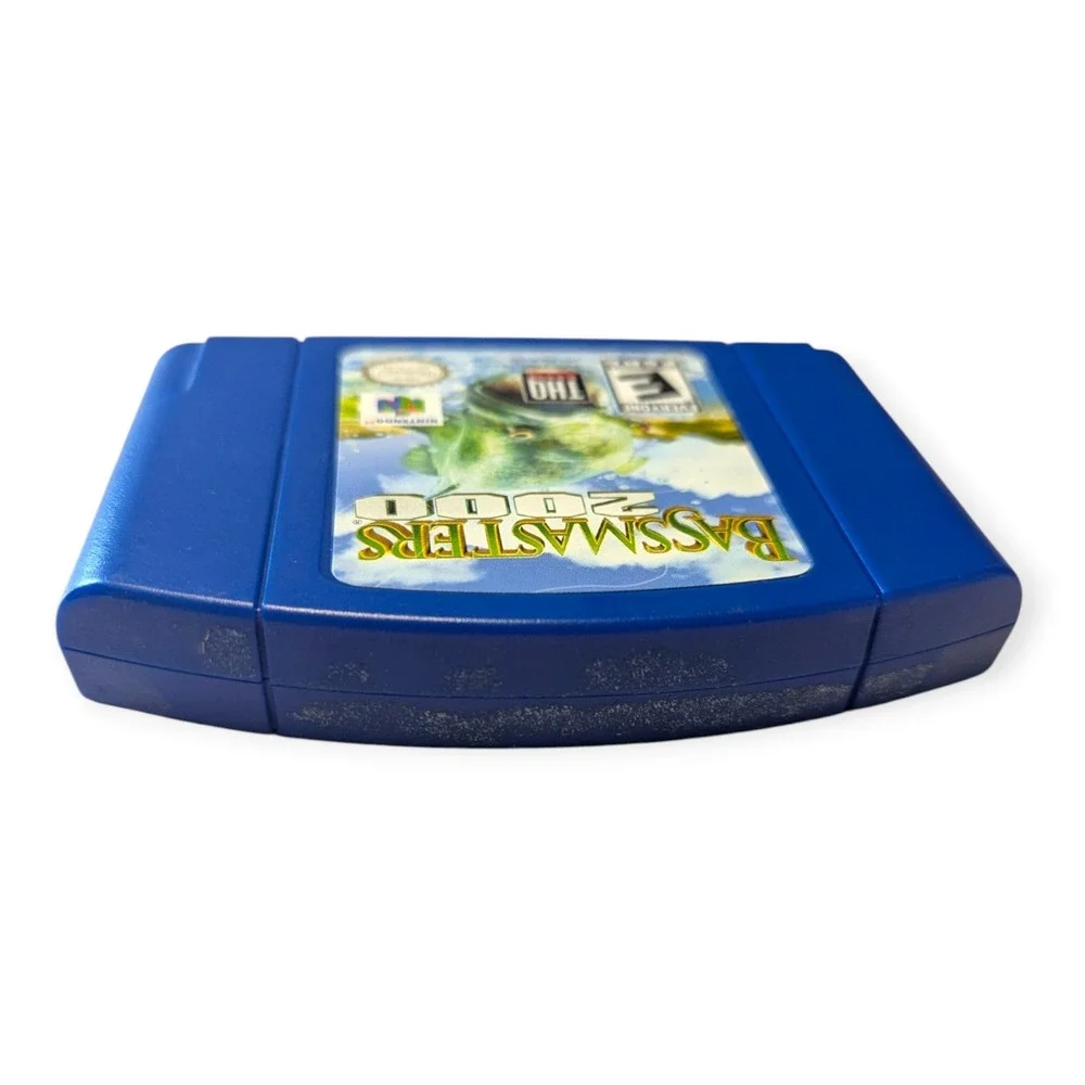 Bassmasters 2000 Nintendo 64 N64‎ Blue Cartridge THQ Fishing Game NTSC-U/C